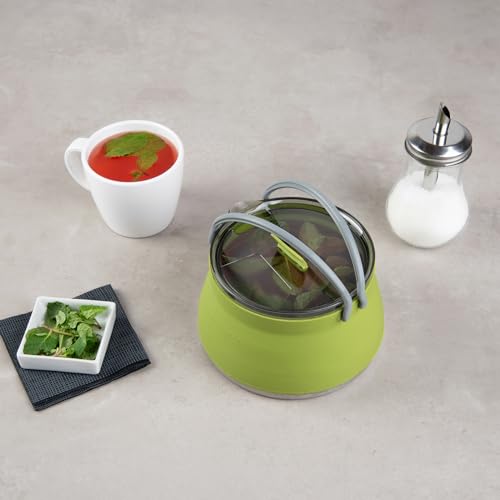 1L Green Silicone Collapsible Kettle (20 Count)