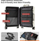 Aluminum Frame Wide Handle PC Carry On Luggage