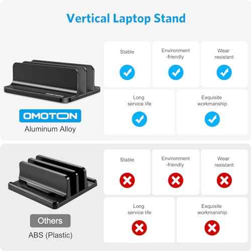 Dual Vertical Desk Laptop Stand Holder