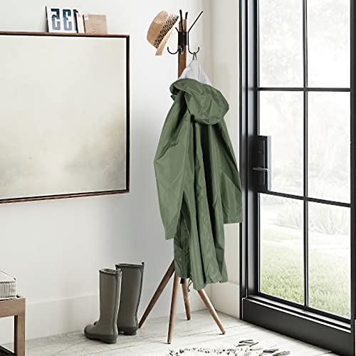 Waterproof Rain Poncho for Women Packable Hooded Raincoat with Pocket