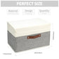 8 Pack Storage Bins Foldable Storage Boxes Fabric Storage Box with Lid & Handle Large Washable Organizer Bulk for Office (8 Count)