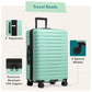Boren Expandable Hardside Rugged Travel Luggage with 8 Spinner Wheels