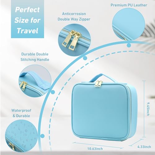 Makeup Organizer Bag with Mirror