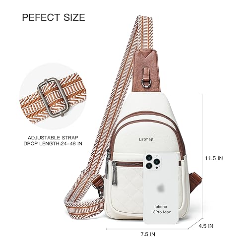 Sling Bag For Women Fanny Pack Faux Leather Small Casual Day