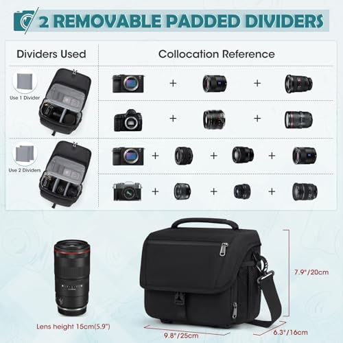 Camera Bag DSLR SLR Mirrorless Camera Case for Photographer