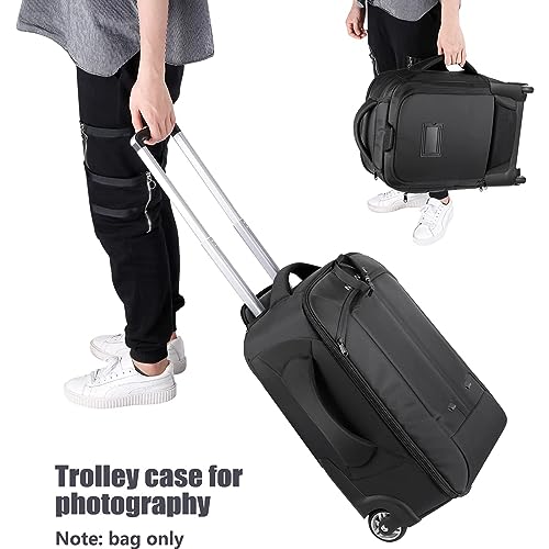 Convertible Rolling Camera Backpack for SLR