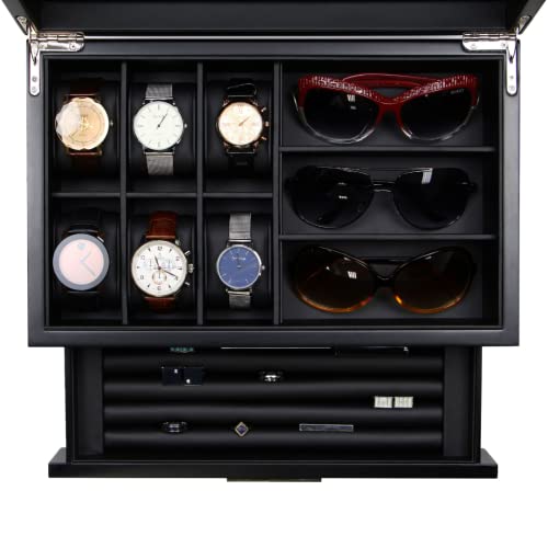 Luxury Watch Sunglasses and Jeweler Display Case and Organizer