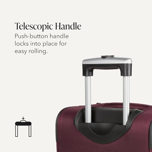 Sion Softside Expandable Spinner Luggage Durable Lightweight Travel Suitcase (3 Count)