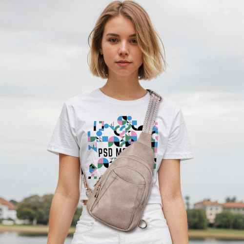 Crossbody Bags for Women Anti Theft Vegan Leather Sling Bag RFID Blocking Chest Bag for Travel