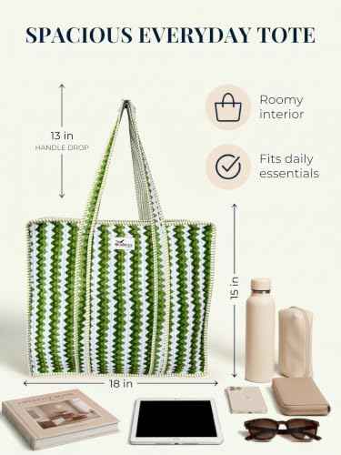 100% Cotton Quilted Tote Bag For Women