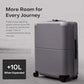 Checked Expandable Suitcase