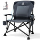 Oversized Folding Camping Chair for Adults with Adjustable Lumbar Support