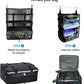 Stow-N-Go Hanging Travel Shelves, Packing Organizer for Luggage. Carry on Closet for Suitcase. Expandable Packing Cube. Travel Essentials. (Black - XL, XL = (L) 17.7" x (W) 11.8")