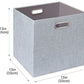 Thicker Fabric Storage Cubes 13 inch Collapsible Storage Bins for Organization