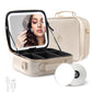 Travel Makeup Bag Cosmetic Bag with Lighted Mirror
