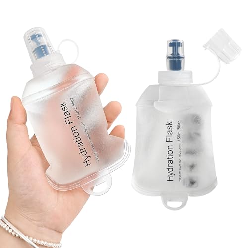 GYGYL Soft Flask Collapsible Water Bottle for Sports (2 Count)