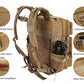 Military Tactical Backpack for Men and Women 45L Army 3 Days Assault Pack Bag Large Rucksack with Molle System Tan