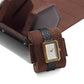 2 Slot Watch Box Brown Hexagonal