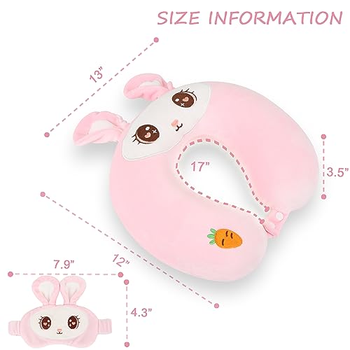 Cartoon Headrest & Neck Pillow for Kids Boys & Girls