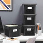 Plastic File Box with Snap Lid (4 Count)