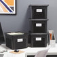Plastic File Box with Snap Lid (2 Count)