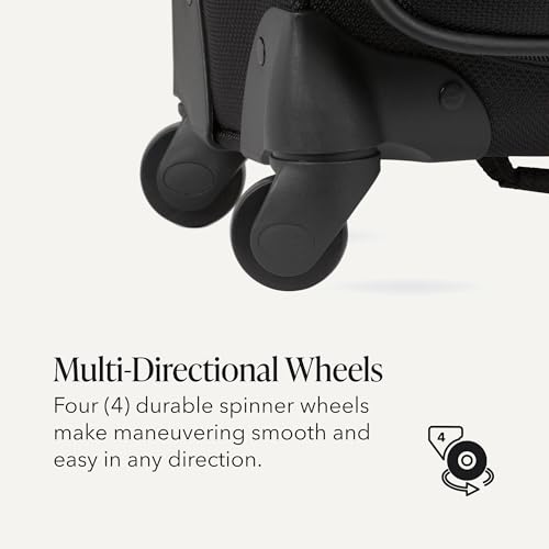 Sion Softside Expandable Spinner Luggage Durable Lightweight Travel Suitcase (2 Count)