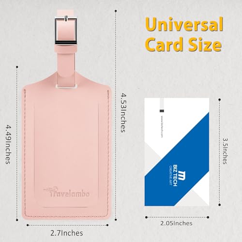 2 Pack Luggage Tags for Suitcases Airplane Travel Essentials (2 Count)