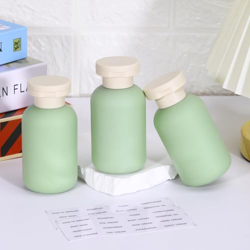 3.4 oz Plastic Small Travel Shampoo Bottles (8 Count)
