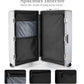 Super Large Aluminum Frame Zipperless Checked Luggage Front Pocket
