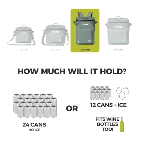 Magnetic Leak Proof 24 Can Soft Cooler with Waterproof Zipper