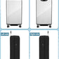Upgraded Double Zippered Transparent PVC Suitcase Cover 20 Inch