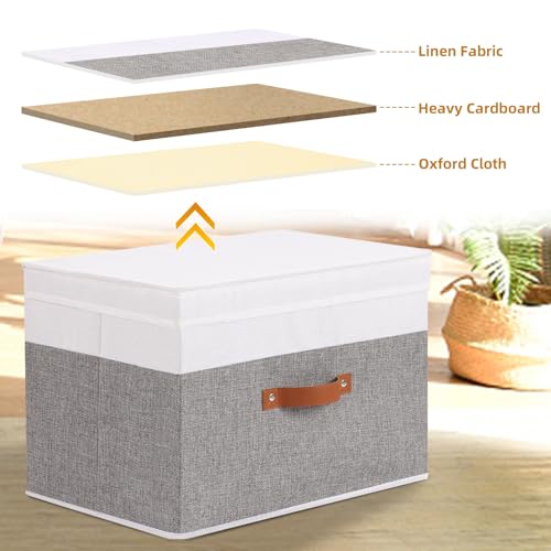 Storage Bins with Lids (3 Count)