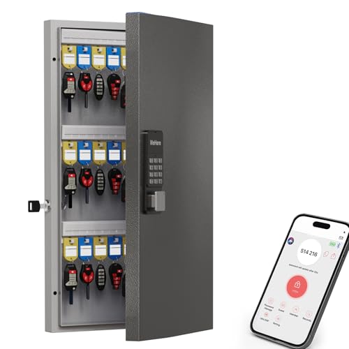 48 Key Lock Box Smart Key Organier Cabinet with Keypad & App for Office