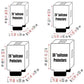 3-Piece Set (20/24/28 Inch) Clear Suitcase Cover (Black Trim) (3 Count)