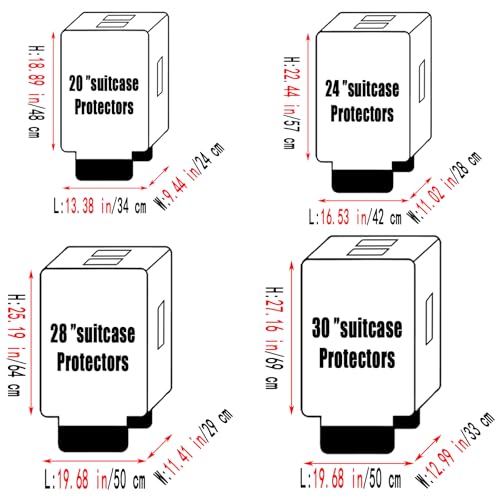 28 Inch Waterproof Clear Suitcase Cover