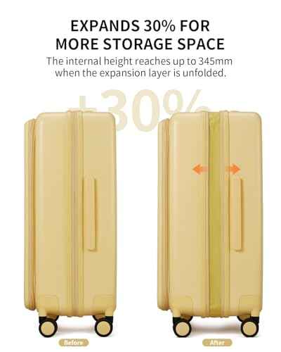 Expandable Top Open 28 Inch Checked Luggage with Spinner Wheels