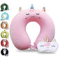Cartoon Headrest & Neck Pillow for Kids Boys & Girls