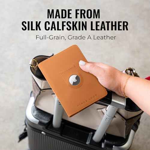 Passport Wallet with AirTag Holder
