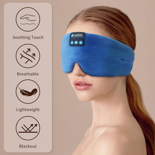 Sleep Headphones Bluetooth Headband Sleeping Eye Mask Kids Children Soft Wireless Sleep Headphones for Women Men Silk Speaker Bluetooth Earbuds for Side Sleeper Music Mask Cool