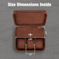 3 Slot Luxury Travel Faux Leather Watch Case. Watch Storage Organizer. Watch Display & Watch Holder. Perfect For Watch Collection. Ready to Gift for Men