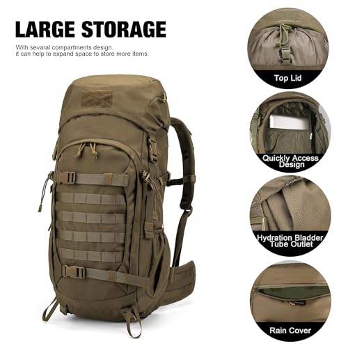50L Hiking Survival Backpack