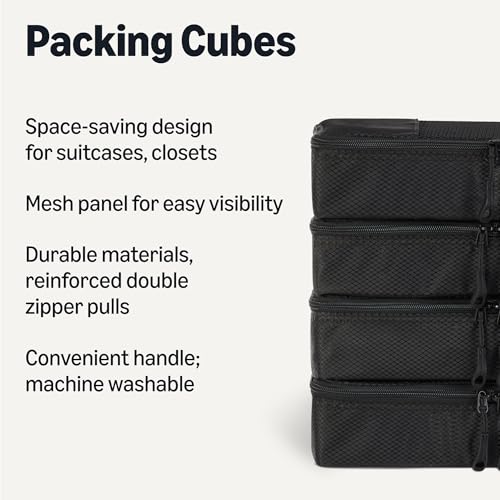 4 Piece Packing Cubes Travel Accessories Set (4 Count)