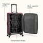 Anzio Softside Expandable Luggage with Spinner Wheels