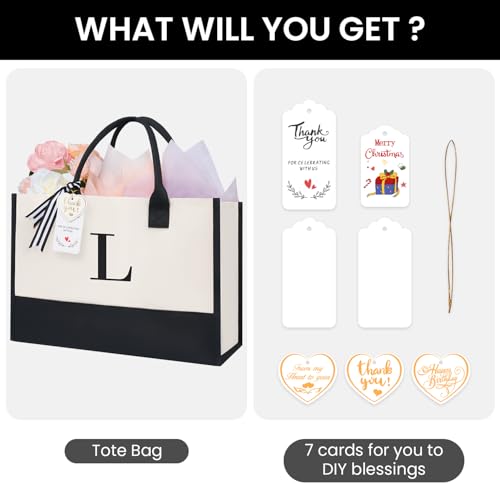Initial Tote Bag