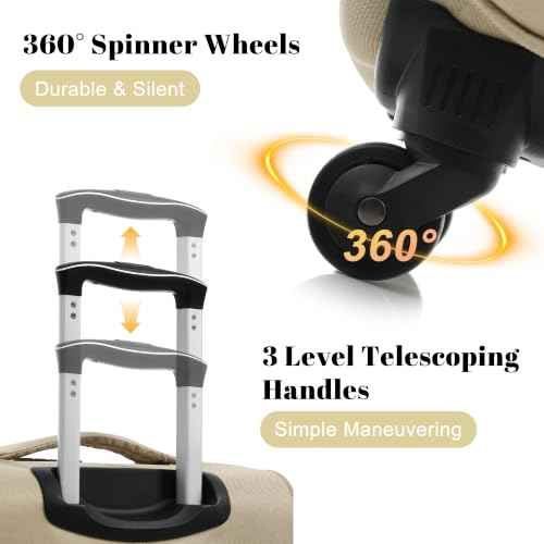 4 Piece Expandable Luggage Set (4 Count)