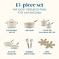 Cucina Ceramic Nonstick Cookware Pots and Pans Set