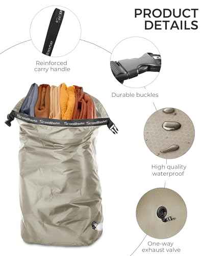 Compression Travel Laundry Bag for Dirty Clothes (2 Count)