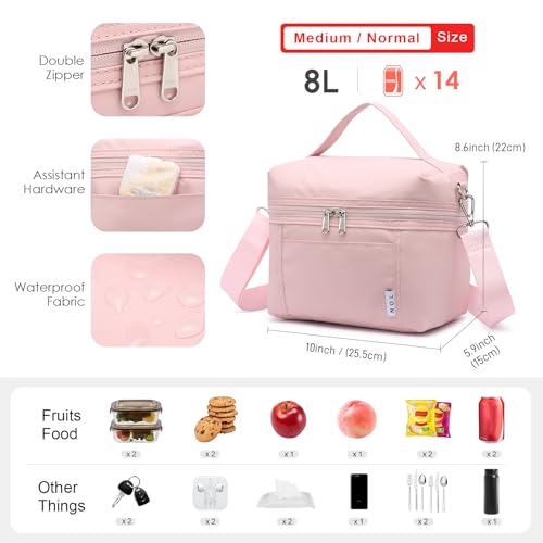 NOL 8L Insulated Lunch Bag for Women