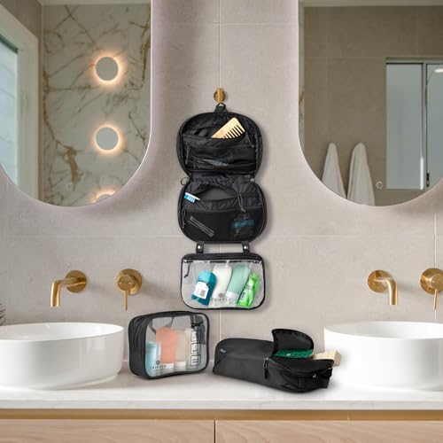 3 Piece Travel Toiletry Bag Set