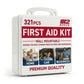 321 Piece Premium First Aid Kit